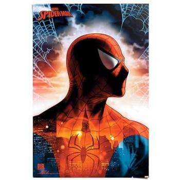 Poster REINDERS „Spiderman – Wächter der Stadt“ (Rot)