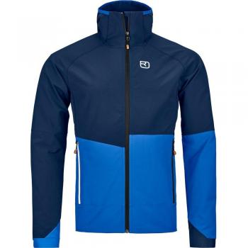 Blu SoftShell Hoodie Punta Berrino Ortovox Uomo