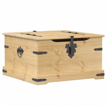 Boîte multi‑usage Corona 78×78×45 cm, bois de pin massif