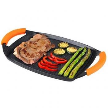 Plancha De Asar Orbegozo GDB3600 Acabado En Piedra 36cm Apto Para Todo Tipo De Encimeras Y Lavavajillas