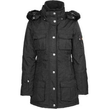 Shaped Fit Funktionsjacke „Schneezauber“ (Damen) – Black, XL, Stehkragen