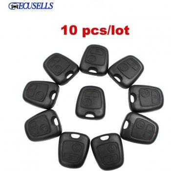 10 Pcs Replacement Smart Key Housing for Peugeot 206/307/207 and Citroen C2