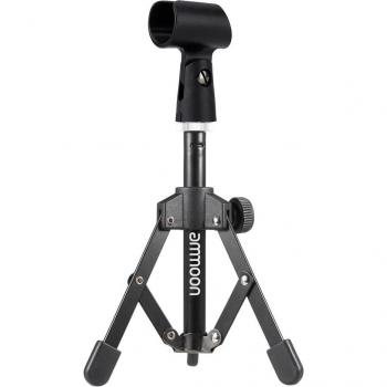 Andoer MS-12 Trípode Mini para Micrófono, Soporte de Sobremesa Plegable, 4 Opciones