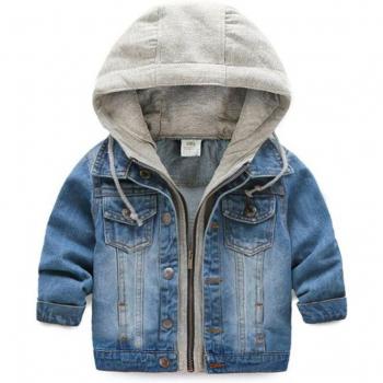 Veste en Jean Bleu pour Enfants, Style Vintage
