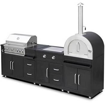 Cucina da esterno con 3 elementi di cottura Memphis