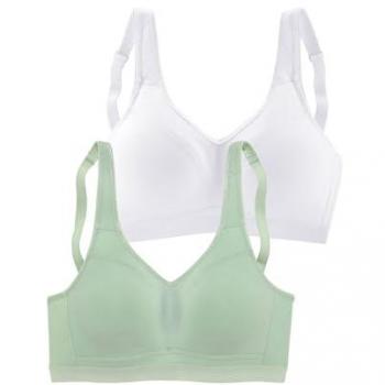 Soft-BH PETITE FLEUR Gr. 80, Cup D, grün (weiß, mint), Damen