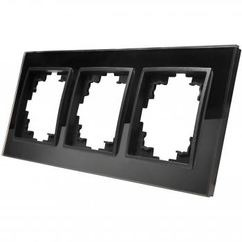 FLAIR Serie mit schwarzem 3-fach Rahmen aus Glas