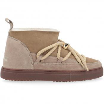 Inuikii Women's Beige Classic Low Winter Sneakers, Size 10 US