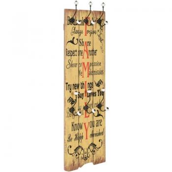 Pannello Appendiabiti Mobile 120x40 cm – 6 Ganci