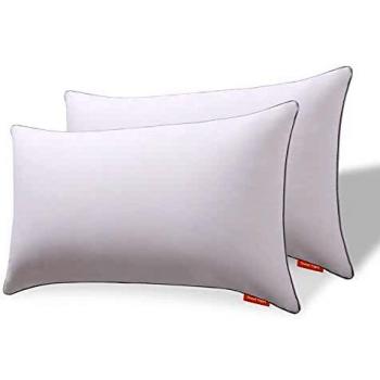 Sweetnight 2 Bed Pillows 100% Cotton Anti Snore Soft for Back, Stomach, Side Sleepers