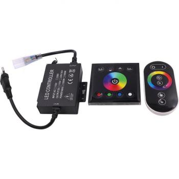 Contrôleur LED RGB tactile double 1500W avec télécommande pour bande 10mm