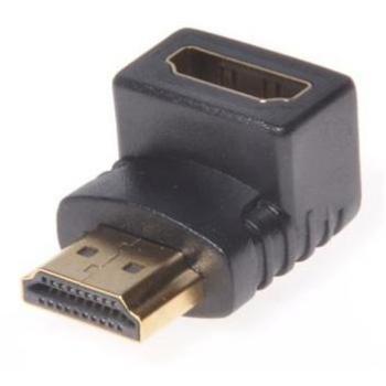PremiumCord HDMI M/F Adaptér, 90° pravý úhel, pozlacený