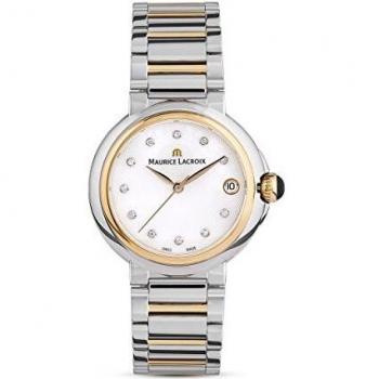 Maurice Lacroix Fiaba Silver Quartz Date 32mm Wristwatch