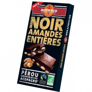 Altereco Chocolate Negro con Almendras Enteras 200 Gramos