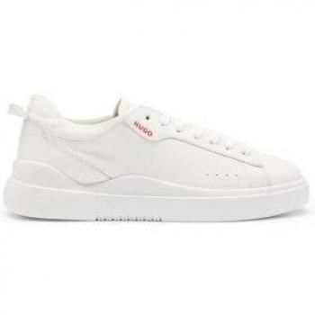 HUGO Sneaker aus Leder mit Label-Details Modell 'Blake', Größe 44
