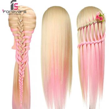 Colorful 60cm Braid Stylist Head