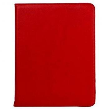 Funda de Cuero Rojo para iPad 2, 3 y 4 con Rotación