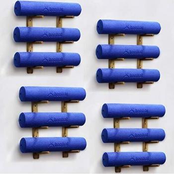 BEEMAT Yoga Mat Wall Storage Rack
