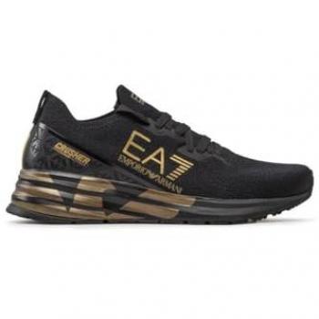 EA7 Black Gold Crusher Distance Knit Trainers – Size 36(2/3)