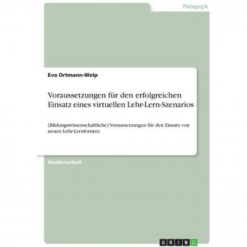 Voraussetzungen für den erfolgreichen Einsatz eines virtuellen Lehr-Lern-Szenarios:
