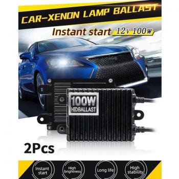 2Pcs DC12V Slim 100W Xenon Ballast for Auto