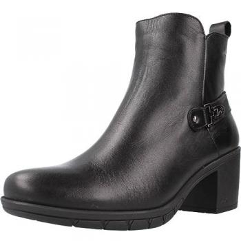 Bottines Femme Fluchos F1798 Nydia Cuir Noir 6 cm