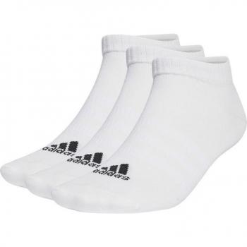 Adidas Thin & Light Sportswear Low Socks (3 Pack) in White, Size: 49-51
