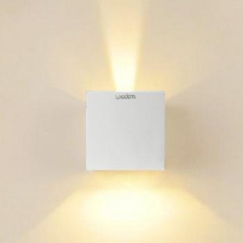 Applique Cubo LED 10W 1300lm Luce Regolabile Updown IP65 Bianco Caldo
