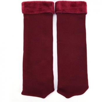 Lässige Bodensocken aus gebürstetem Samt für Damen
