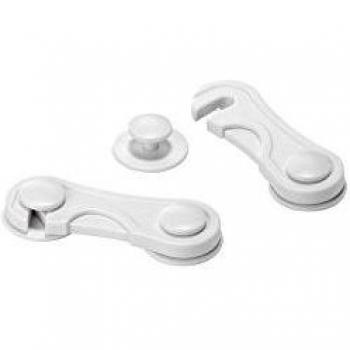 Fermeture de sécurité frontal blanc (blister 2 unités) INOFIX