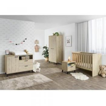DANAÉ Family Room – Letto 60x120→90x200 + Armadio, Fasciatoio & Comodino