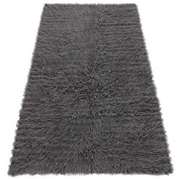 RugsX Soft Woolen Bedcover in Grey