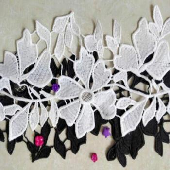 Bridal lace trim fabric