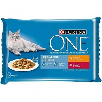 24x85g Purina One Chat Stérilisé poulet, bœuf