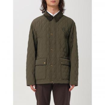 Burberry Men's XXL Green Quilted Country Coat
