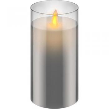 Candelabro LED de Cera Real – Efecto Llama Móvil, 15 cm