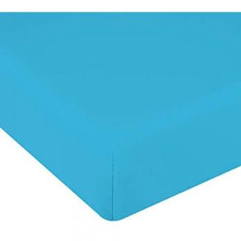 Cama 180 cm Sábana Bajera Ajustable Turquesa – Línea Donegal