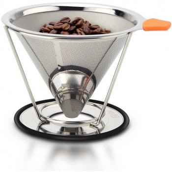 Filtro a Doppio Strato Firlar per Pour Over – Riutilizzabile, Supporto Separato (1‑4)