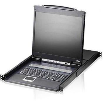 Aten CL1308N KVM switch rack 1U con LCD Nero
