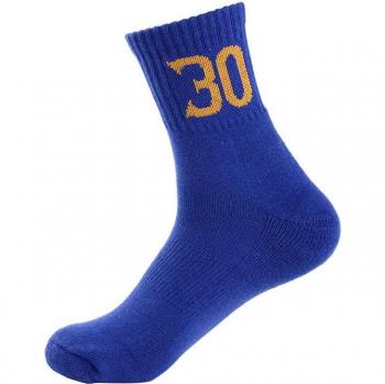 Calcetines de Base Toalla con Números de Baloncesto
