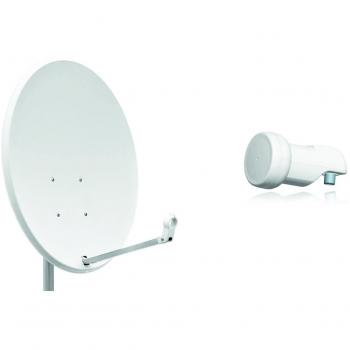 RED OPTICUM X80 Satelliten-Antenne Set lichtgrau