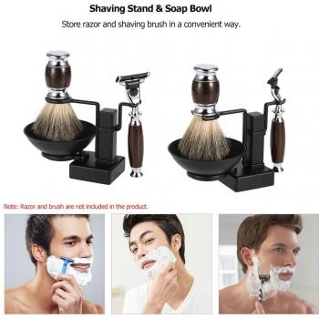 Kit de Afeitado Facial 2 en 1 con Brocha y Taza
