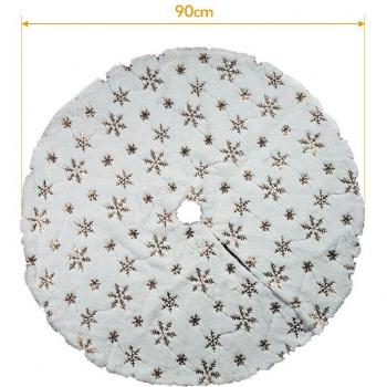 Parure hivernale en peluche pour décorations festives
