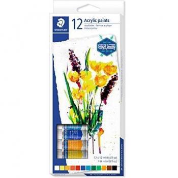 STAEDTLER Acrylfarben Tuben 12 Farben 12ml