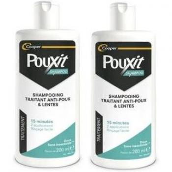 Pouxit Solução Shampoo Piolhos & Lêndeas 2x200ml