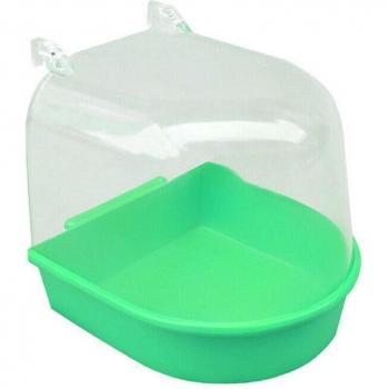 Transparent Bird Bath for Parrots
