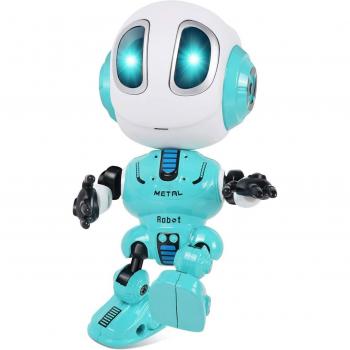 Robot à tête vapeur parlant, jouet LED en alliage, à assembler soi-même, fonction tactile, lumière sonore amovible, meilleur choix pour enfants