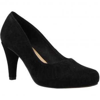 Clarks Women's Court Shoes Dalia Rose 6.5 D (M) UK/40 EU Black Leather