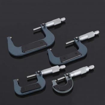 0.01 mm Precision Outside Micrometer – 4‑Segment Vernier Caliper (0–25 mm / 25–50 mm / 50–75 mm / 75–100 mm)