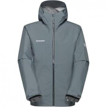 Giacca Mamut Crater Light HS Uomo, Tessuto Impermeabile Grigio